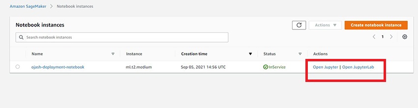 Creating Notebook Instance in Amazon SageMaker